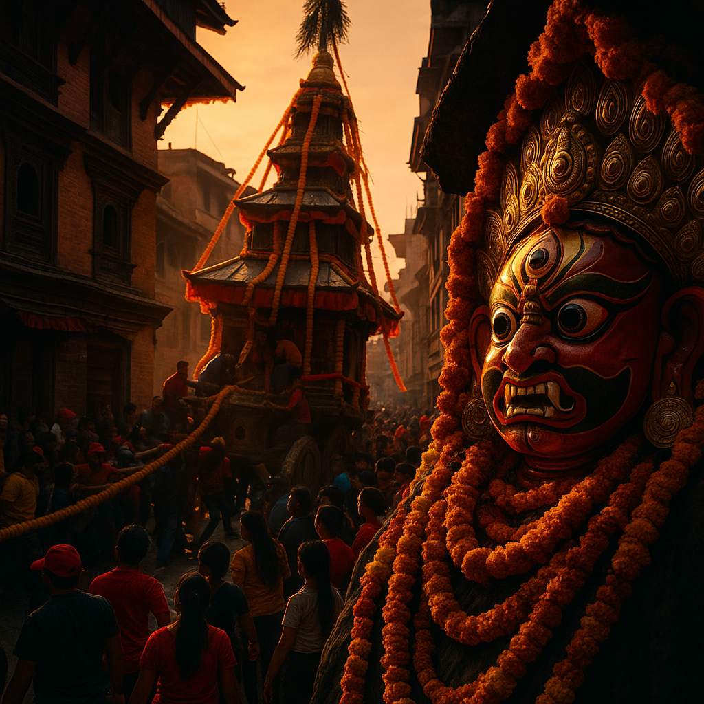 Discover the Mesmerizing Lakhe Dance at Kathmandu’s Indra Jatra Festival!