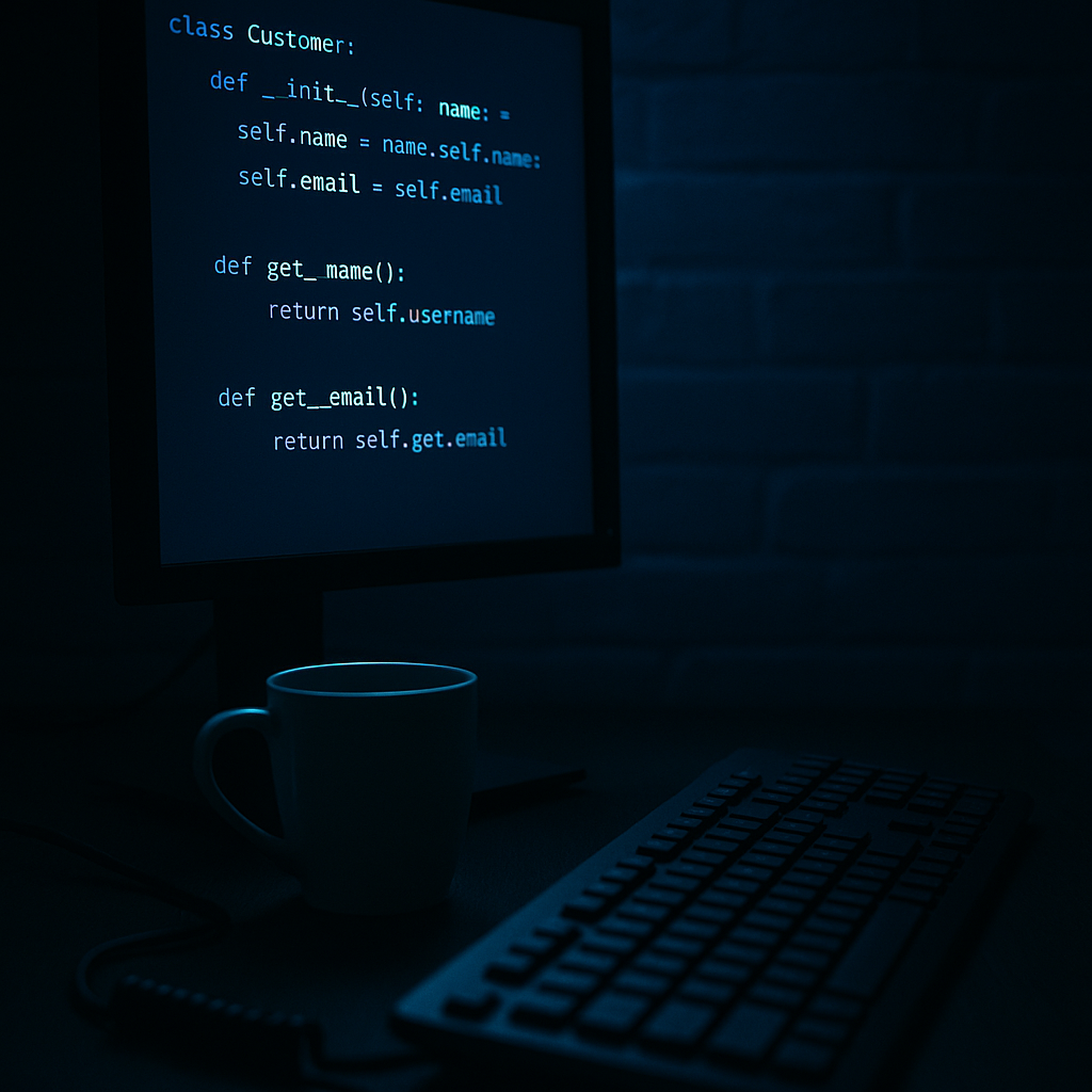Learn Python: Build Your First Customer Class with Easy Constructors & Getters!