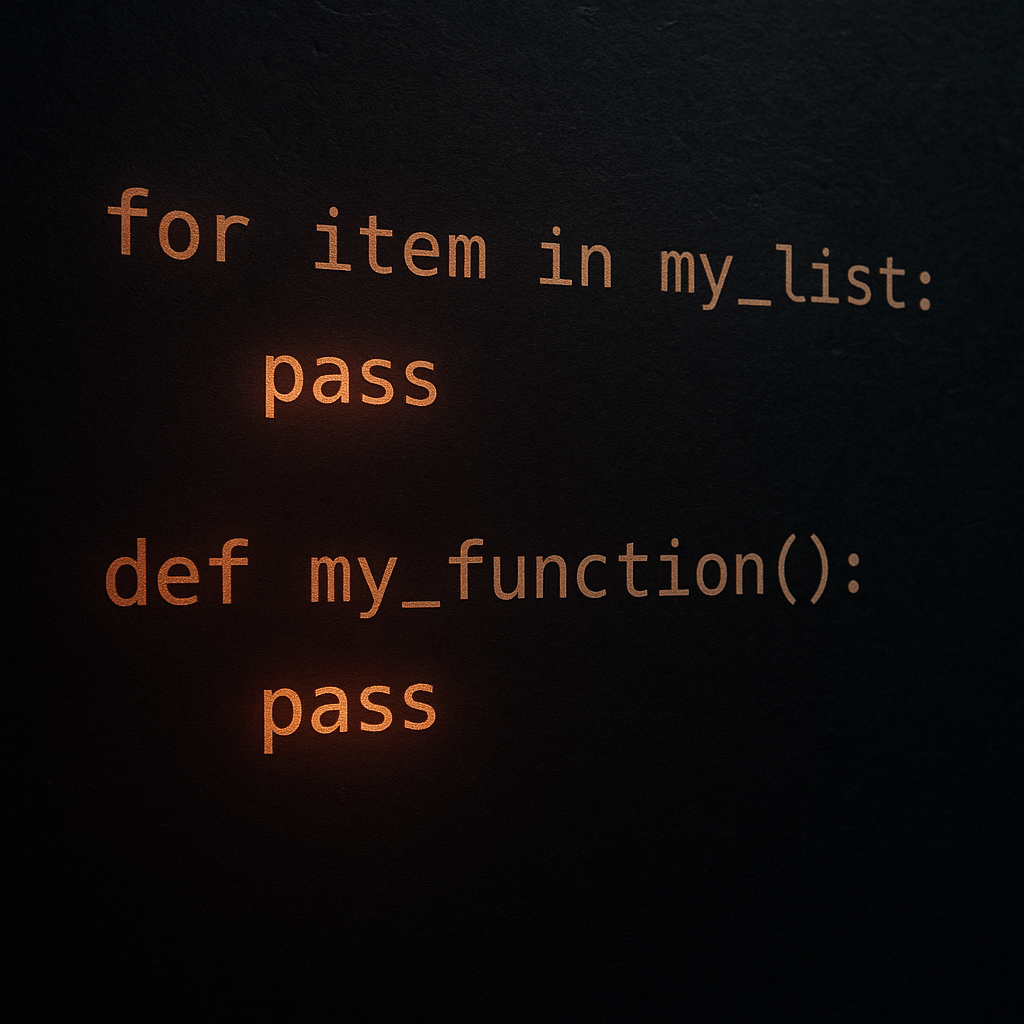 Master Python’s Pass Statement: Your Placeholder for Empty Loops & Functions!