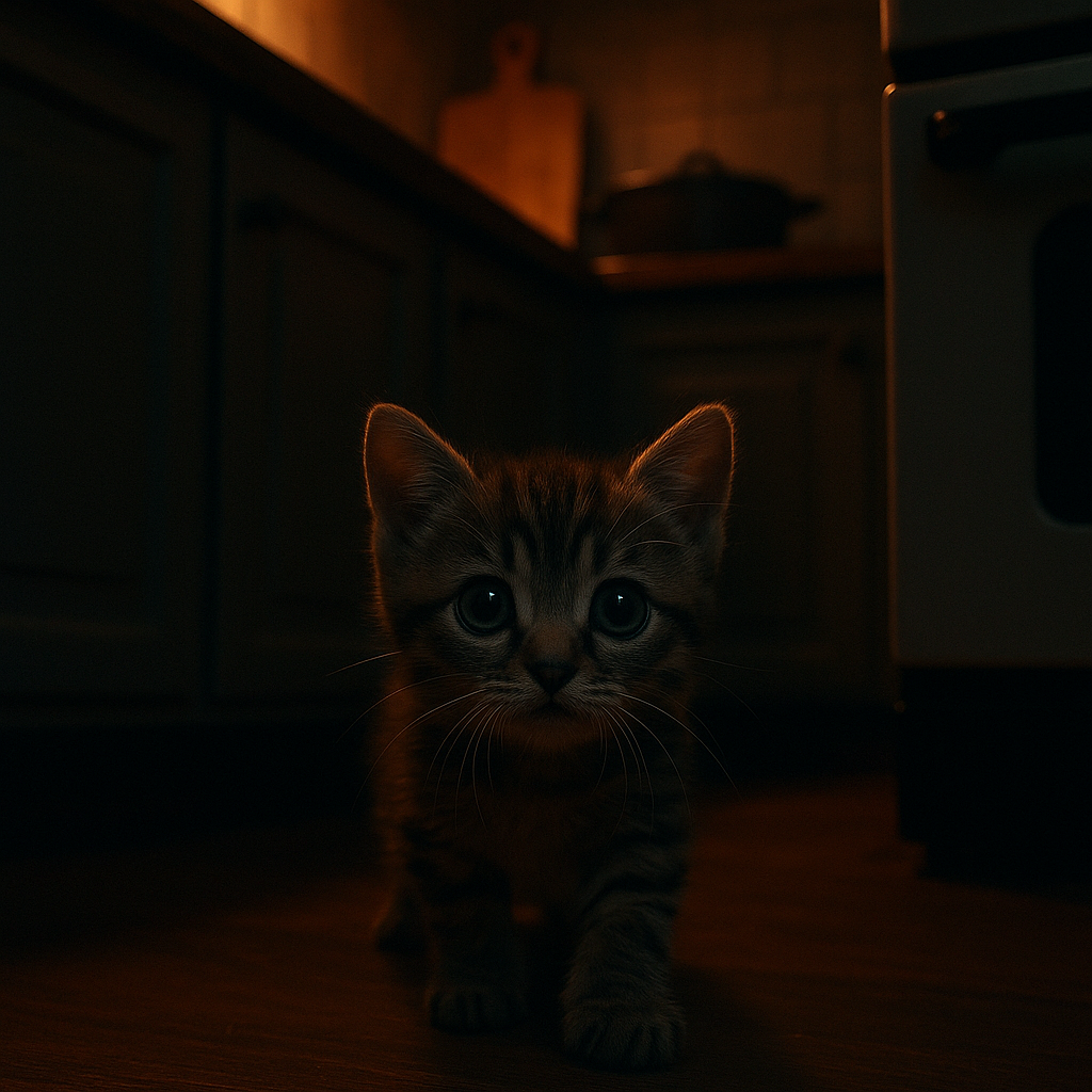 Kitten’s Kitchen Adventure: Whiskers’ Lobster Encounter!